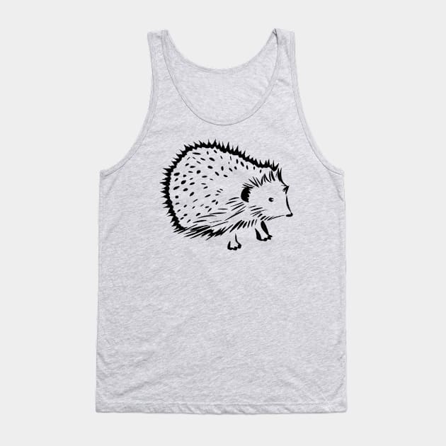 Cute Hedgehog Tank Top by Griffelkinn